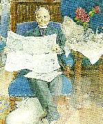 Carl Larsson, portratt av hugo theorell